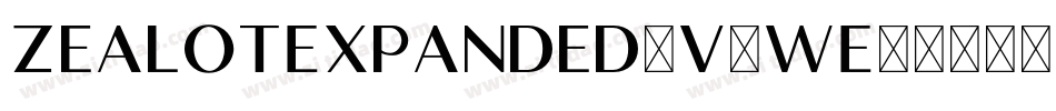 ZealotExpanded-v8wE字体转换