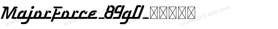MajorForce-89g0字体转换