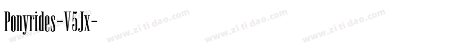 Ponyrides-V5Jx字体转换