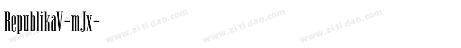 RepublikaV-mJx字体转换