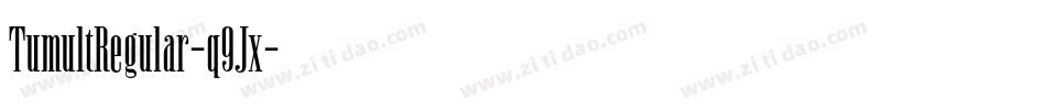 TumultRegular-q9Jx字体转换
