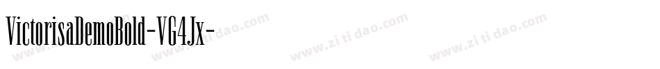 VictorisaDemoBold-VG4Jx字体转换