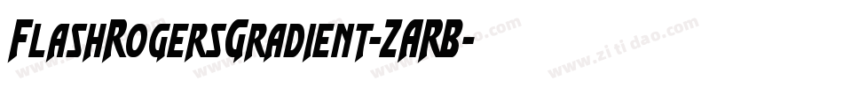 FlashRogersGradient-ZARB字体转换