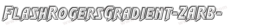 FlashRogersGradient-ZARB字体转换