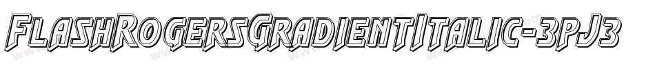 FlashRogersGradientItalic-3pJ3字体转换