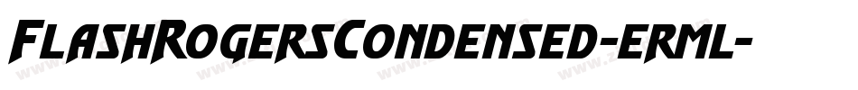 FlashRogersCondensed-erml字体转换