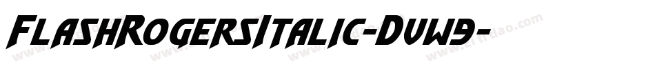 FlashRogersItalic-Dvw9字体转换