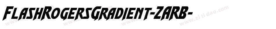 FlashRogersGradient-ZARB字体转换