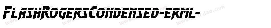 FlashRogersCondensed-erml字体转换