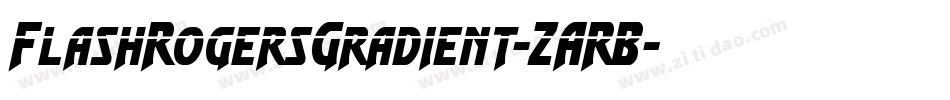 FlashRogersGradient-ZARB字体转换