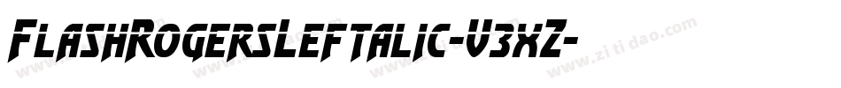 FlashRogersLeftalic-V3xZ字体转换