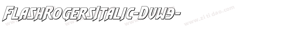 FlashRogersItalic-Dvw9字体转换