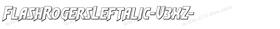 FlashRogersLeftalic-V3xZ字体转换