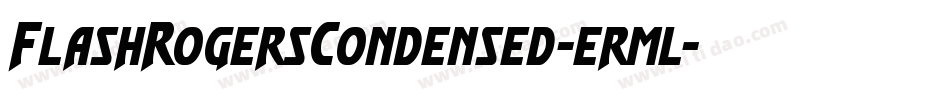 FlashRogersCondensed-erml字体转换