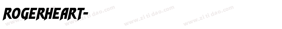 rogerheart字体转换