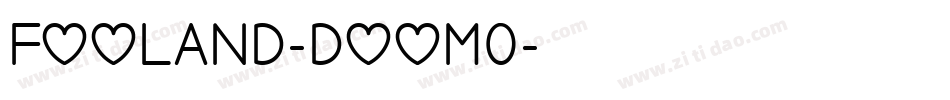 Fooland-DOOm0字体转换