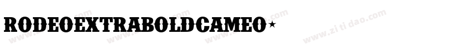 RodeoExtraBoldCameo字体转换