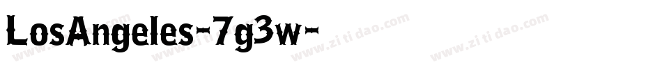 LosAngeles-7g3w字体转换