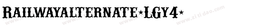 Railwayalternate-LGy4字体转换