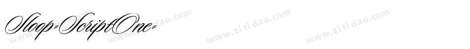 Sloop-ScriptOne字体转换