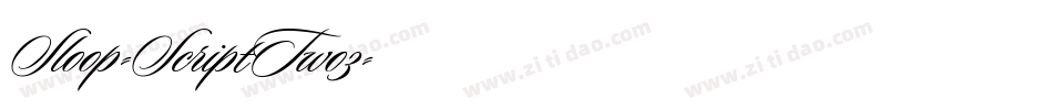 Sloop-ScriptTwo3字体转换