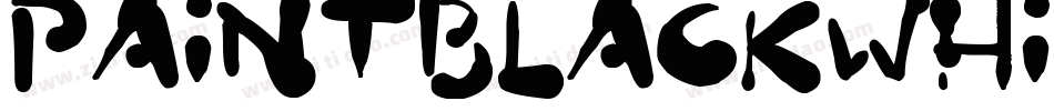 PaintblackWhite-1lXM字体转换