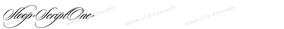 Sloop-ScriptOne字体转换