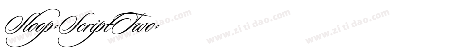 Sloop-ScriptTwo字体转换