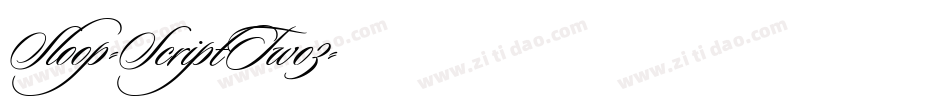 Sloop-ScriptTwo3字体转换