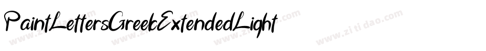 PaintLettersGreekExtendedLight-r4eB字体转换