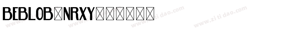 BeBlob-nRxY字体转换
