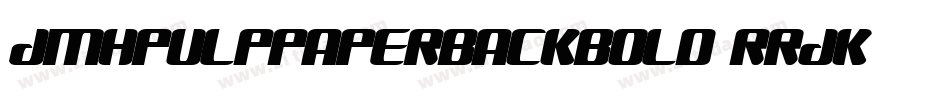 JmhpulppaperbackBold-rRjK字体转换