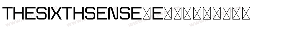 TheSixthSense-E438字体转换
