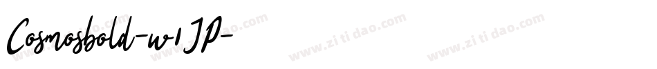 Cosmosbold-w1JP字体转换