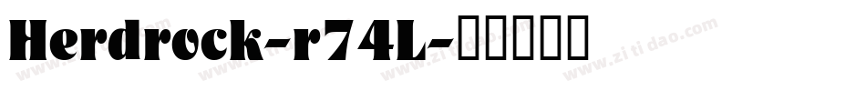 Herdrock-r74L字体转换