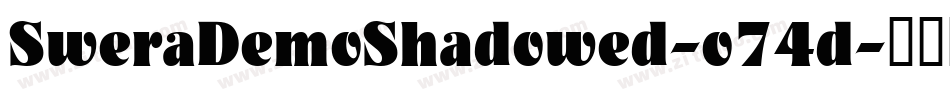 SweraDemoShadowed-o74d字体转换