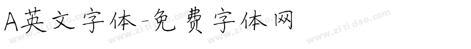 A英文字体字体转换
