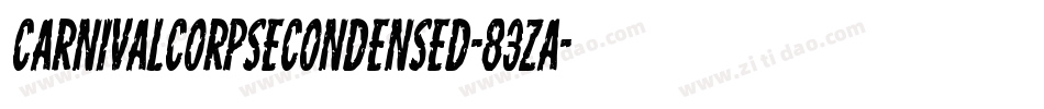 CarnivalCorpseCondensed-83zA字体转换