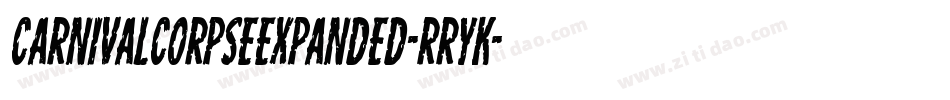 CarnivalCorpseExpanded-rRYK字体转换