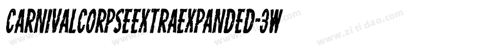 CarnivalCorpseExtraExpanded-3Wez字体转换