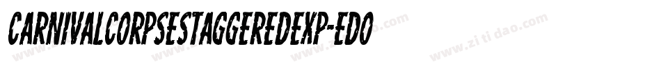 CarnivalCorpseStaggeredExp-eDoB字体转换