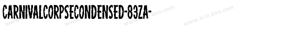 CarnivalCorpseCondensed-83zA字体转换