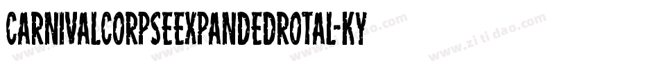 CarnivalCorpseExpandedRotal-KYye字体转换
