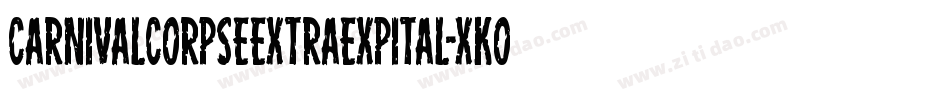 CarnivalCorpseExtraExpital-xKOR字体转换