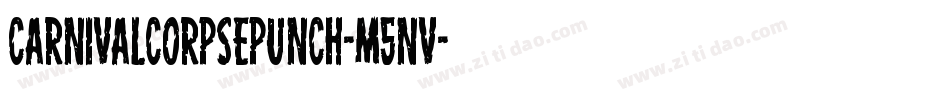 CarnivalCorpsePunch-m5nv字体转换