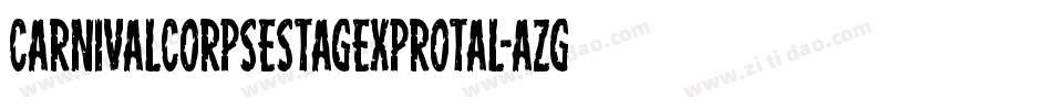 CarnivalCorpseStagExpRotal-aZg9字体转换