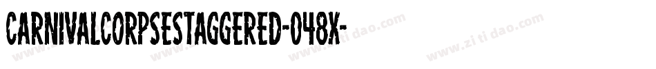 CarnivalCorpseStaggered-048X字体转换