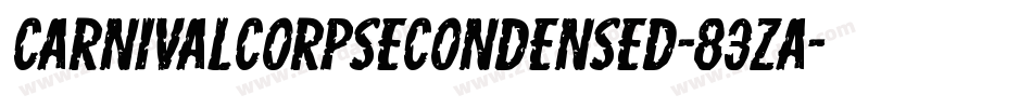 CarnivalCorpseCondensed-83zA字体转换