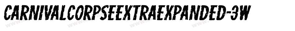 CarnivalCorpseExtraExpanded-3Wez字体转换