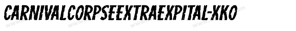 CarnivalCorpseExtraExpital-xKOR字体转换